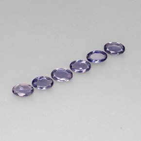 0.93 ct Blue Iolite Stone, Natural Iolite in Oval Facet Shape for Sale