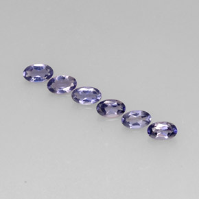 1.05 ct Blue Iolite Gemstone, Iolite Gem in Oval Facet Shape for Sale.