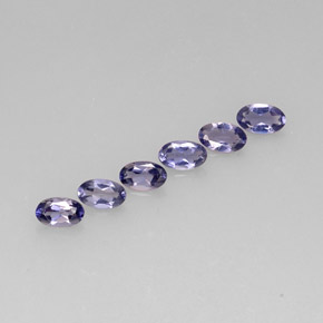 1.05 ct Blue Iolite Stone, Natural Iolite in Oval Facet Shape for Sale
