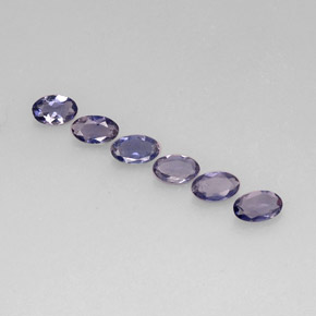 0.96 ct Blue Iolite Gemstone, Iolite Gem in Oval Facet Shape for Sale.