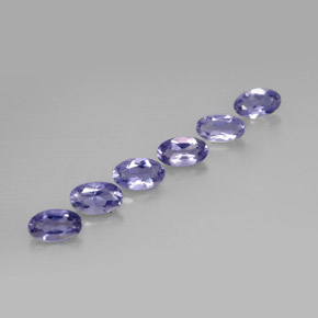 1.13 ct Blue Iolite Stone, Natural Iolite in Oval Facet Shape for Sale