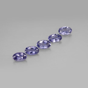 0.95 ct Blue Iolite Gemstone, Iolite Gem in Oval Facet Shape for Sale.