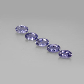 0.95 ct Blue Iolite Stone, Natural Iolite in Oval Facet Shape for Sale