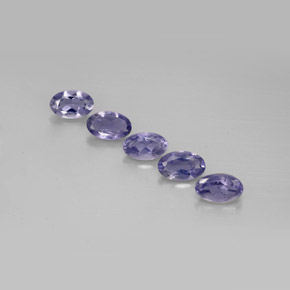 1.05 ct Blue Iolite Gemstone, Iolite Gem in Oval Facet Shape for Sale.
