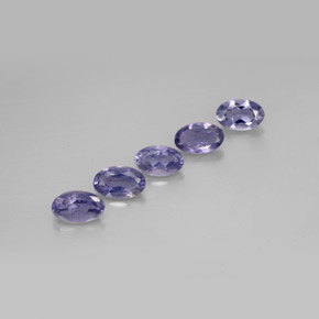 1.05 ct Blue Iolite Stone, Natural Iolite in Oval Facet Shape for Sale