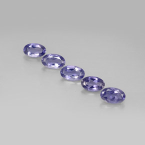1.05 ct Blue Iolite Stone, Natural Iolite in Oval Facet Shape for Sale