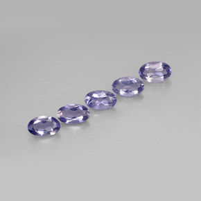 1.01 ct Blue Iolite Gemstone, Iolite Gem in Oval Facet Shape for Sale.