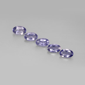 1.01 ct Blue Iolite Stone, Natural Iolite in Oval Facet Shape for Sale