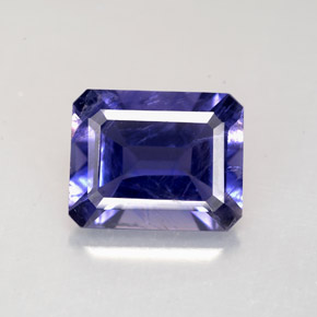 2.63 ct Blue Iolite Gemstone, Iolite Gem in Octagon Facet Shape for Sale.