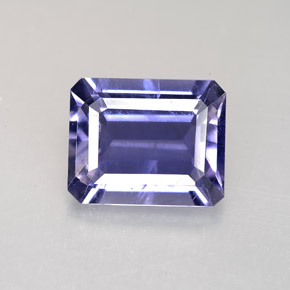 2.71 ct Blue Iolite Gemstone, Iolite Gem in Octagon Facet Shape for Sale.