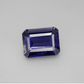 2.49 ct Blue Iolite Gemstone, Iolite Gem in Octagon Facet Shape for Sale.
