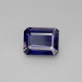2.49 ct Blue Iolite Stone, Natural Iolite in Octagon Facet Shape for Sale