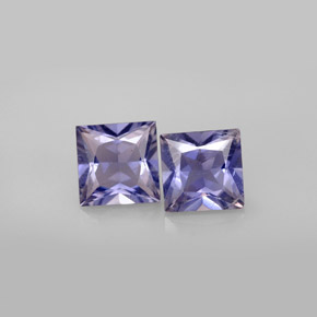 2.79 ct Blue Iolite Gemstone, Iolite Gem in Princess-Cut Shape for Sale.