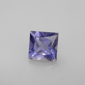 1.11 ct Blue Iolite Stone, Natural Iolite in Princess-Cut Shape for Sale