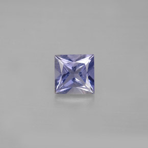 0.88 ct Blue Iolite Gemstone, Iolite Gem in Princess-Cut Shape for Sale.