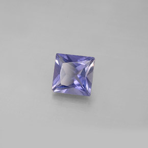 0.86 ct Blue Iolite Stone, Natural Iolite in Princess-Cut Shape for Sale