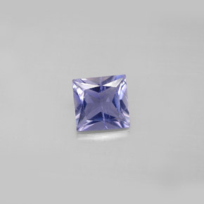 0.82 ct Blue Iolite Gemstone, Iolite Gem in Princess-Cut Shape for Sale.