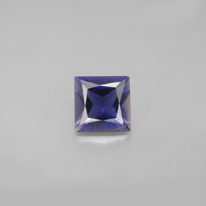 0.79 ct Blue Iolite Gemstone, Iolite Gem in Princess-Cut Shape for Sale.
