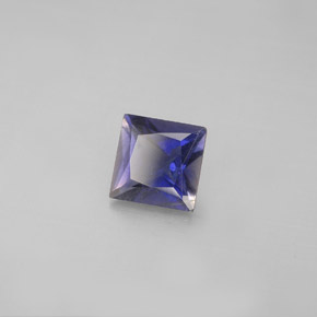 0.79 ct Blue Iolite Stone, Natural Iolite in Princess-Cut Shape for Sale
