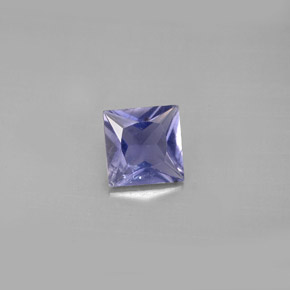 0.79 ct Blue Iolite Gemstone, Iolite Gem in Princess-Cut Shape for Sale.
