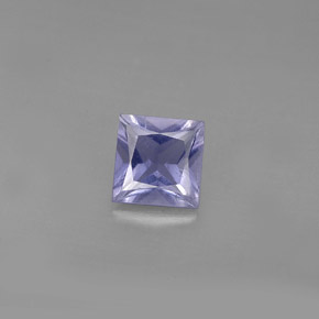 0.88 ct Blue Iolite Gemstone, Iolite Gem in Princess-Cut Shape for Sale.