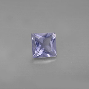 0.88 ct Blue Iolite Stone, Natural Iolite in Princess-Cut Shape for Sale