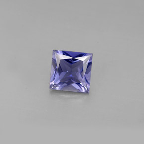 0.94 ct Blue Iolite Gemstone, Iolite Gem in Princess-Cut Shape for Sale.
