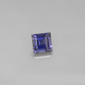 0.69 ct Blue Iolite Gemstone, Iolite Gem in Square Facet Shape for Sale.