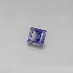 0.69 ct Blue Iolite Stone, Natural Iolite in Square Facet Shape for Sale