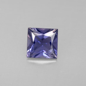 0.78 ct Blue Iolite Gemstone, Iolite Gem in Princess-Cut Shape for Sale.