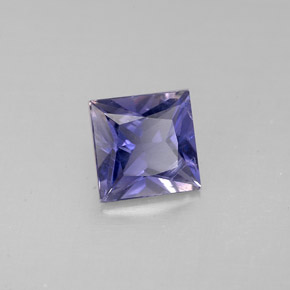 0.78 ct Blue Iolite Stone, Natural Iolite in Princess-Cut Shape for Sale