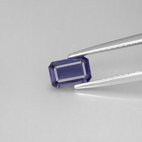 0.46 ct Blue Iolite Gemstone, Iolite Gem in Octagon Facet Shape for Sale.
