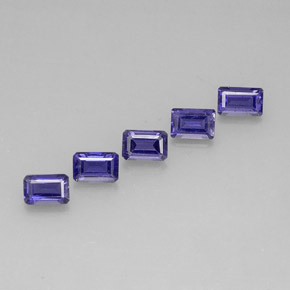 2.66 ct Blue Iolite Gemstone, Iolite Gem in Octagon Facet Shape for Sale.
