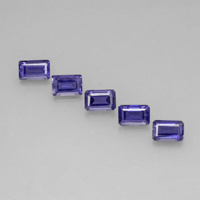 2.66 ct Blue Iolite Stone, Natural Iolite in Octagon Facet Shape for Sale