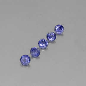0.99 ct Blue Iolite Stone, Natural Iolite in Round Facet Shape for Sale