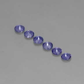 Iolite Gemstone in 4 mm (calibrated) Size for Sale, Iolite Stone in Violet Blue Color