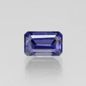 0.58 ct Violet Iolite Gemstone, Iolite Gem in Octagon Facet Shape for Sale.
