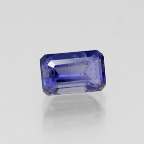 0.58 ct Violet Iolite Stone, Natural Iolite in Octagon Facet Shape for Sale