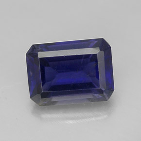 1.43 ct Blue Iolite Gemstone, Iolite Gem in Octagon Facet Shape for Sale.