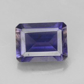 1.53 ct Blue Iolite Gemstone, Iolite Gem in Octagon Facet Shape for Sale.