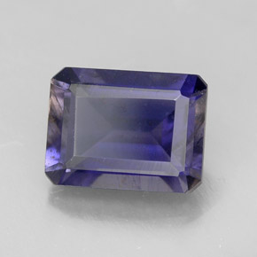 1.53 ct Blue Iolite Stone, Natural Iolite in Octagon Facet Shape for Sale