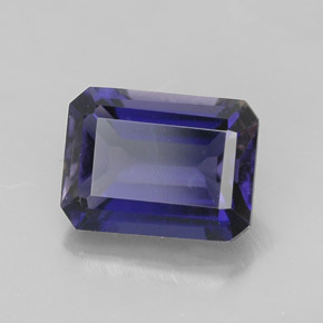 1.41 ct Blue Iolite Stone, Natural Iolite in Octagon Facet Shape for Sale
