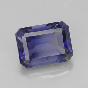 1.60 ct Blue Iolite Stone, Natural Iolite in Octagon Facet Shape for Sale