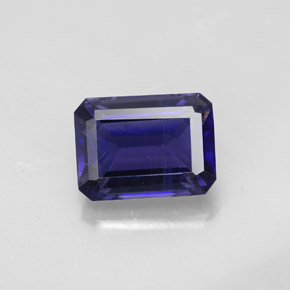 1.57 ct Blue Iolite Gemstone, Iolite Gem in Octagon Facet Shape for Sale.