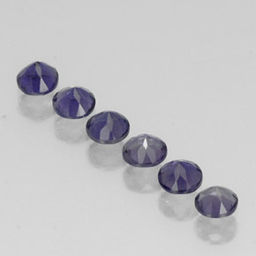 Iolite Gemstone in 4 mm (calibrated) Size for Sale, Iolite Stone in Violet Blue Color