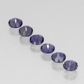 Iolite Gemstone in 4 mm (calibrated) Size for Sale, Iolite Stone in Violet Blue Color