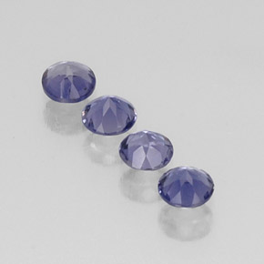 Iolite Gemstone in 4 mm (calibrated) Size for Sale, Iolite Stone in Violet Blue Color