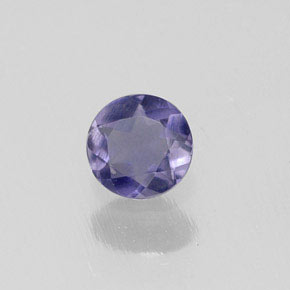 0.18 ct Blue Iolite Stone, Natural Iolite in Round Facet Shape for Sale