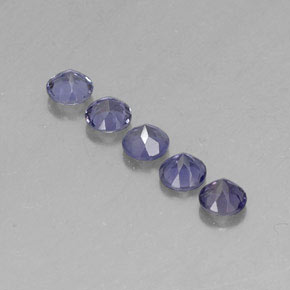 Iolite Gemstone in 4 mm (calibrated) Size for Sale, Iolite Stone in Violet Blue Color