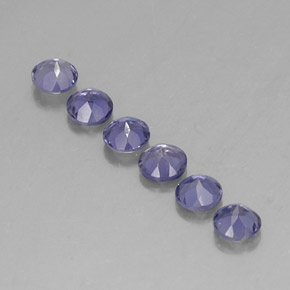 Iolite Gemstone in 4 mm (calibrated) Size for Sale, Iolite Stone in Violet Blue Color
